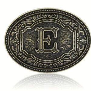 New mens Letter E intials monogram belt buckles